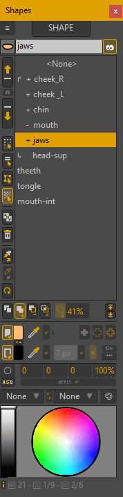 SHAPE Mode for shape management SHAPE Mode